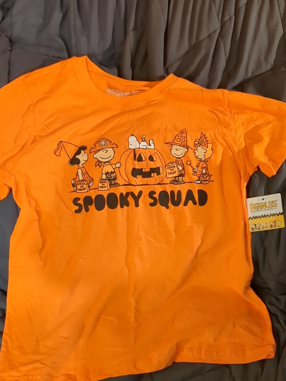 🎃Peanuts Orange "Spooky Squad" Kids Halloween Tee